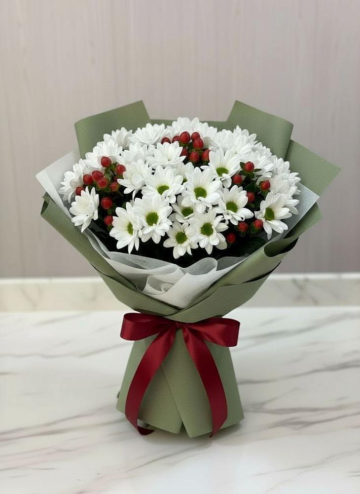 Букет цветов из: Хризантемы в К.Либкнехте