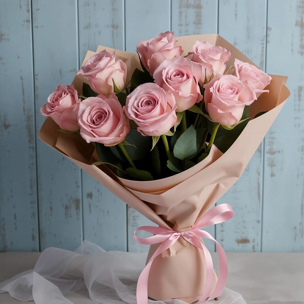 Букет цветов из: Розы в К.Либкнехте