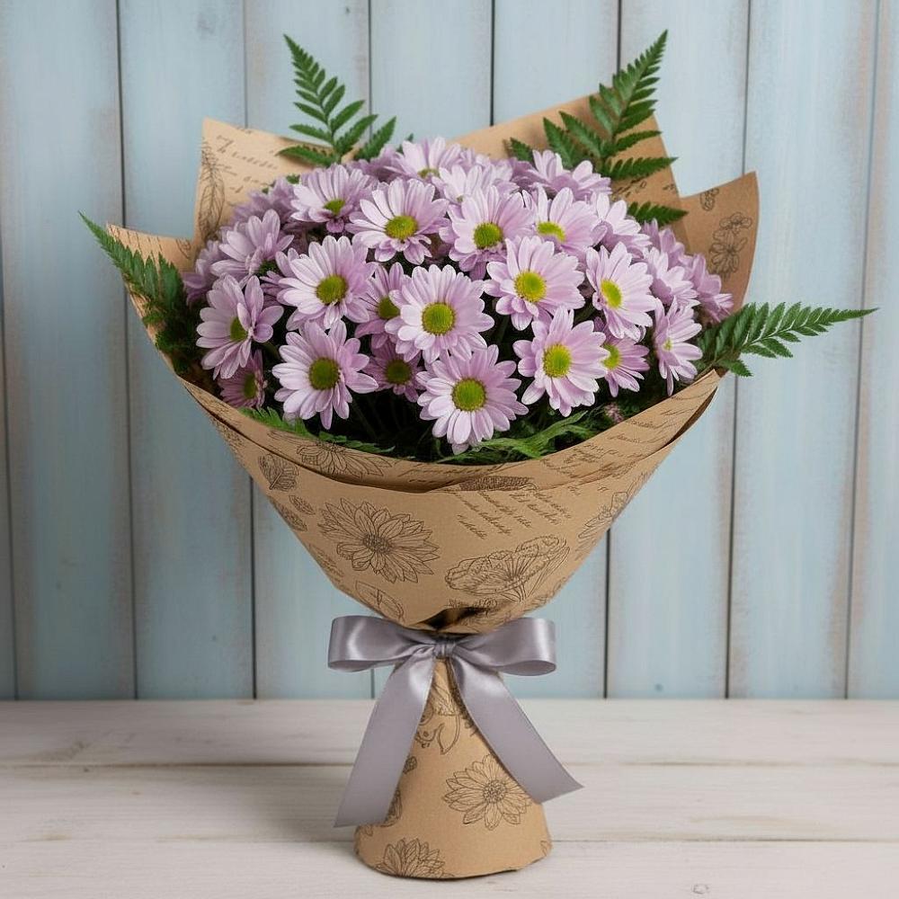 Букет цветов из: Хризантемы в К.Либкнехте