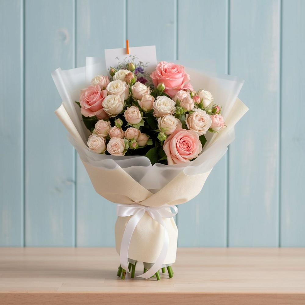 Букет цветов из: Розы в К.Либкнехте