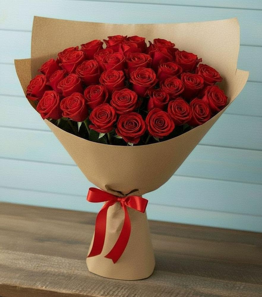 Букет Красные розы Милано в К.Либкнехте