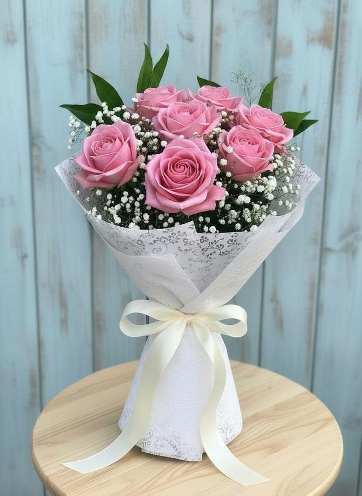 Букет цветов из: Розы в К.Либкнехте