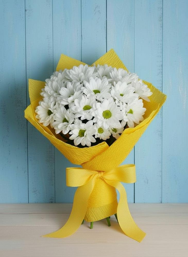 Букет цветов из: Хризантемы в К.Либкнехте