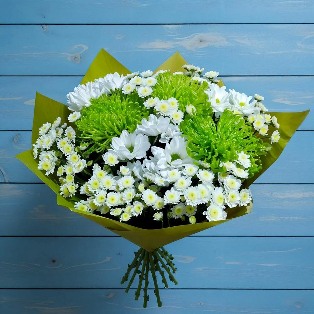 Букет цветов из: Хризантемы в К.Либкнехте