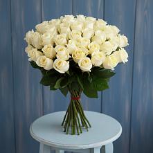 Букет 51 Белая роза Эдлесс Лав #REPLACE_PRED# К.Либкнехте