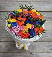 Букет цветов из:  Розы и Хризантемы в К.Либкнехте