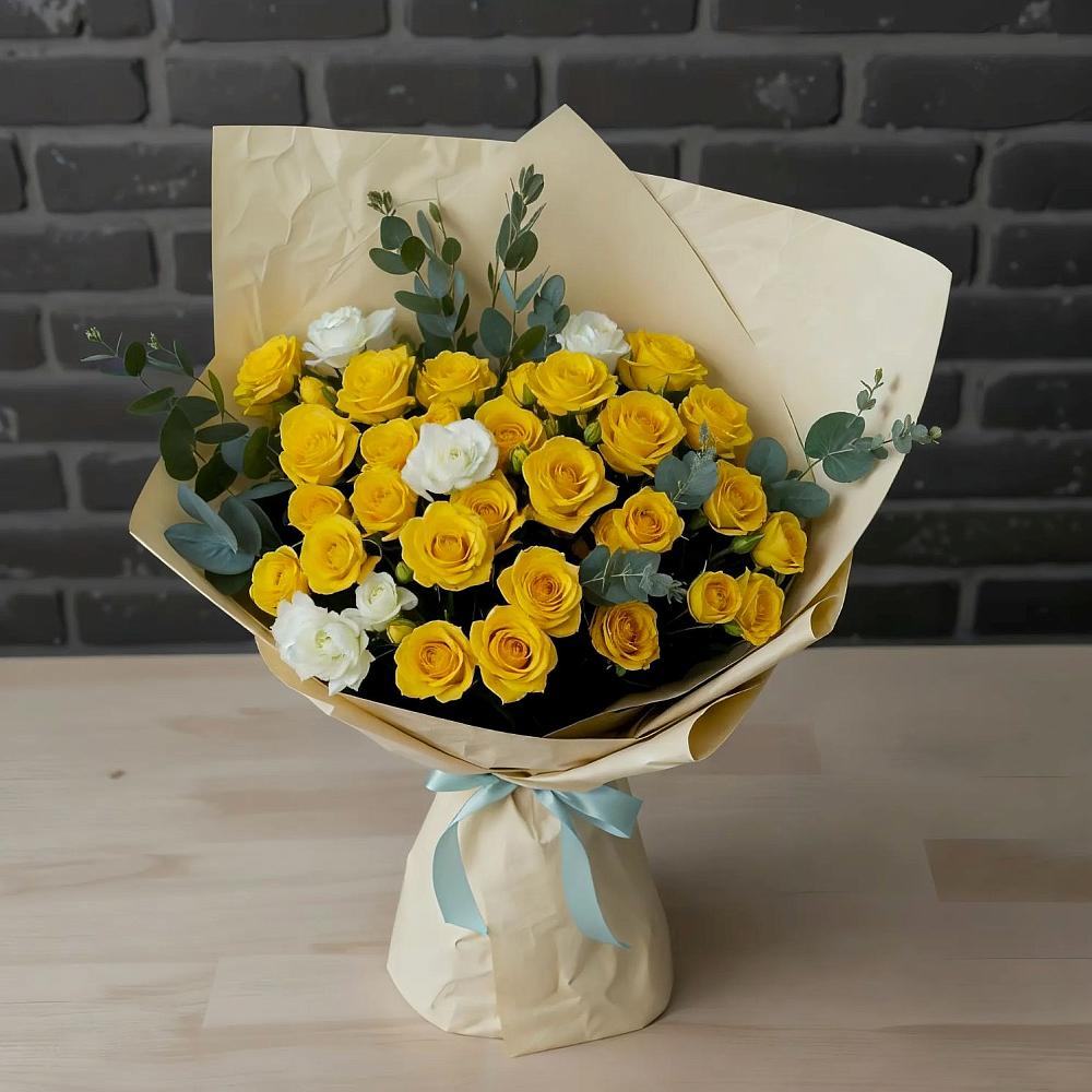 Букет цветов из: Розы в К.Либкнехте