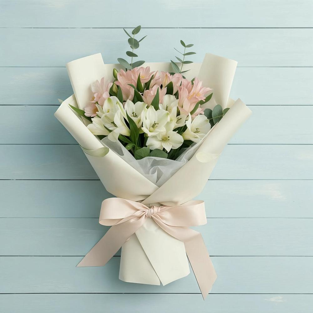 Букет цветов из: Альстромерии в К.Либкнехте