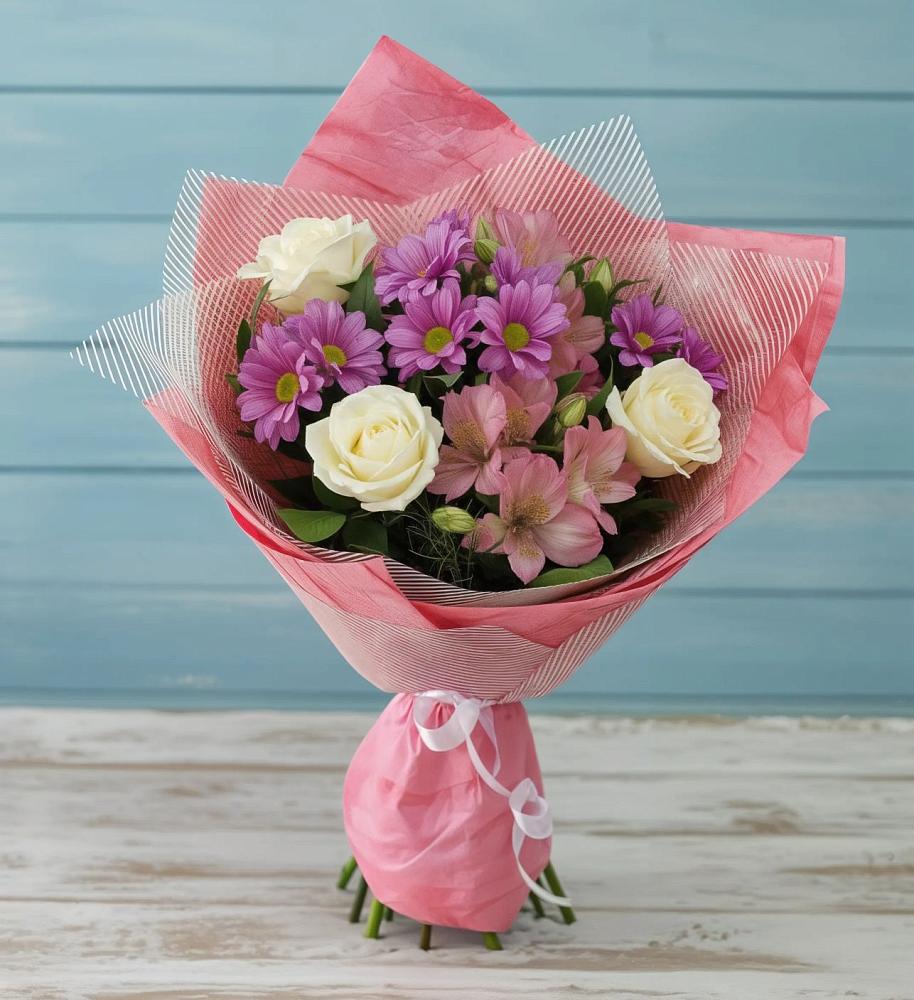 Букет цветов из: Герберы в К.Либкнехте